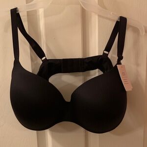 NET Size 40C Black Underwire Bra 1 layer of padding
